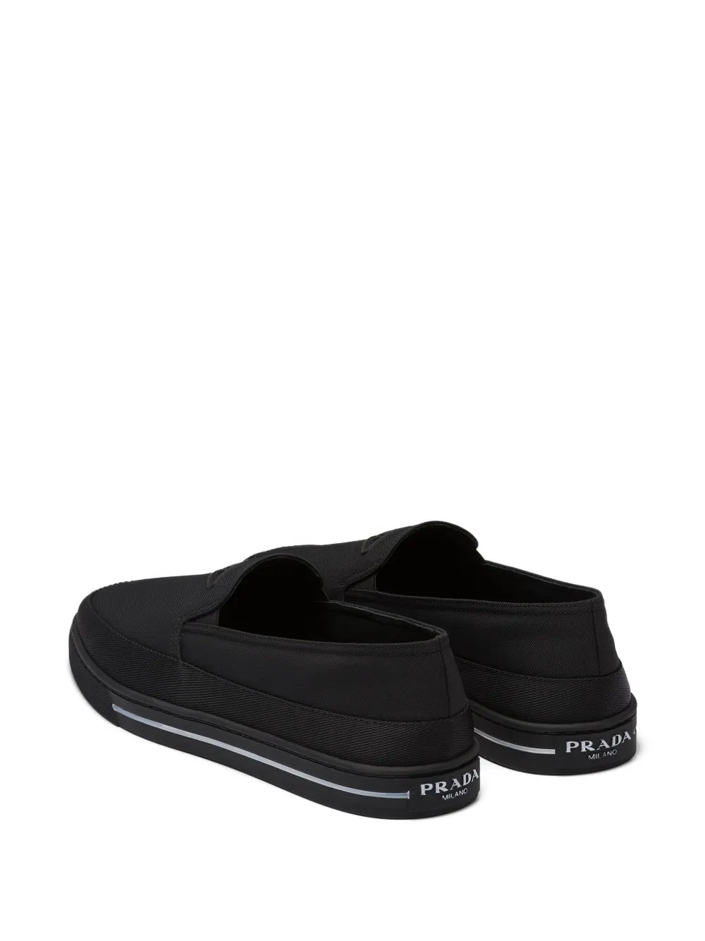 Prada Re-Nylon Embossed Logo Slip-On Trainers