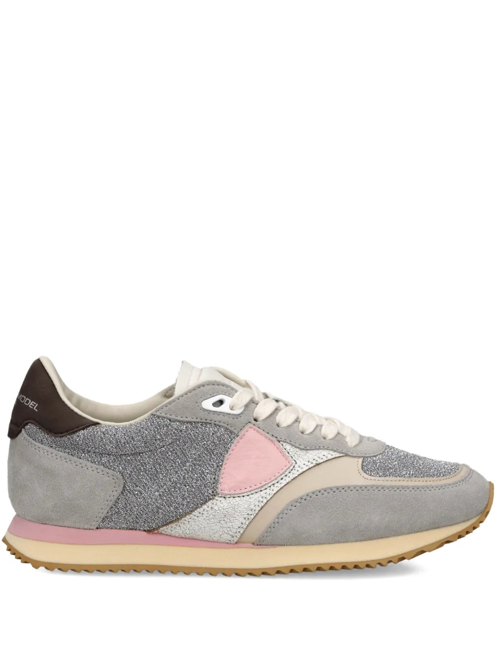 Philippe Model Paris Blville Glitter Panelled Trainers