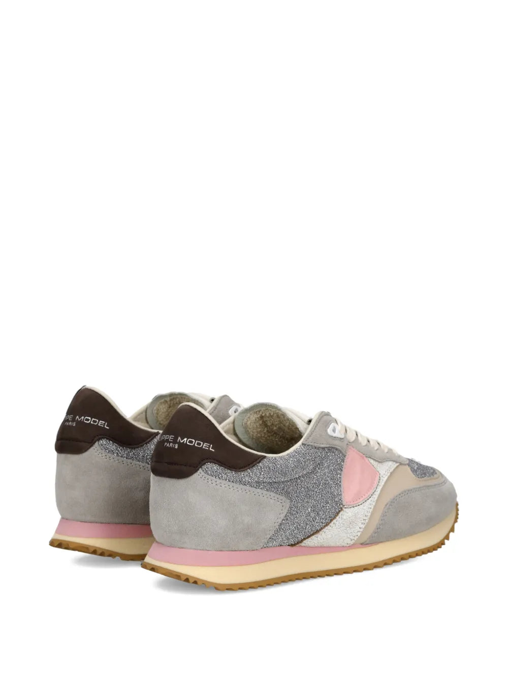 Philippe Model Paris Blville Glitter Panelled Trainers
