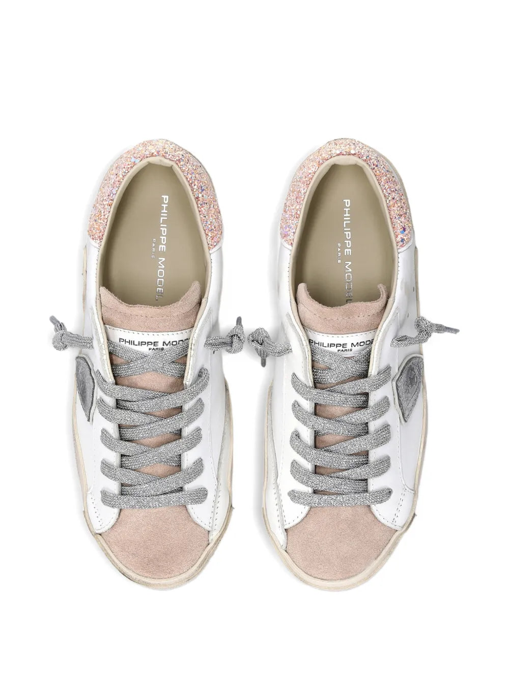 Philippe Model Paris Prsx Glitter Heel Trainers