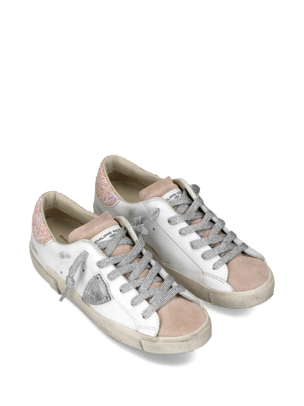 Philippe Model Paris Prsx Glitter Heel Trainers