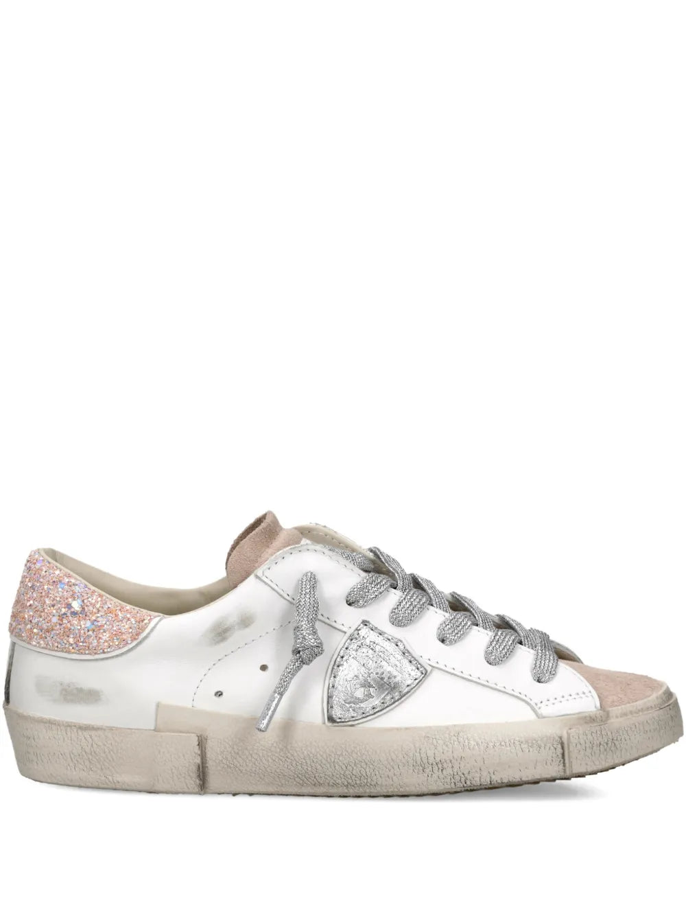 Philippe Model Paris Prsx Glitter Heel Trainers