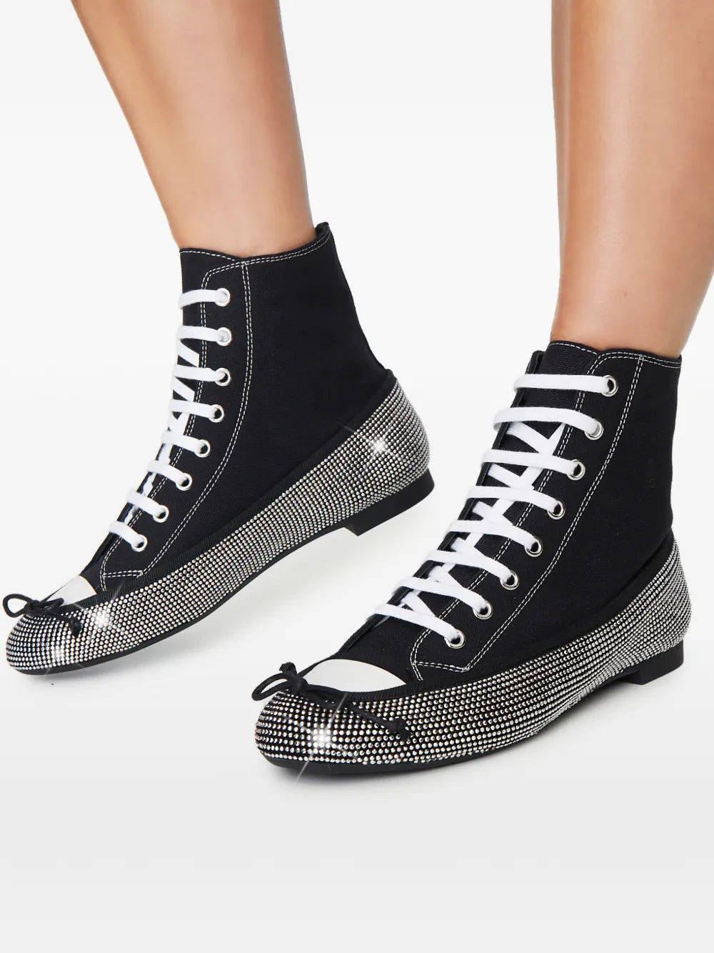 Marco De Vincenzo Crystal-Embellished Lace-Up