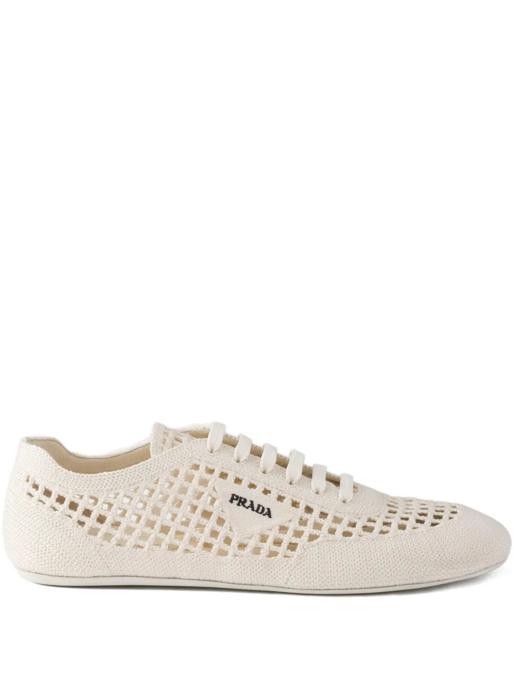 Prada Round-Toe Lace-Up