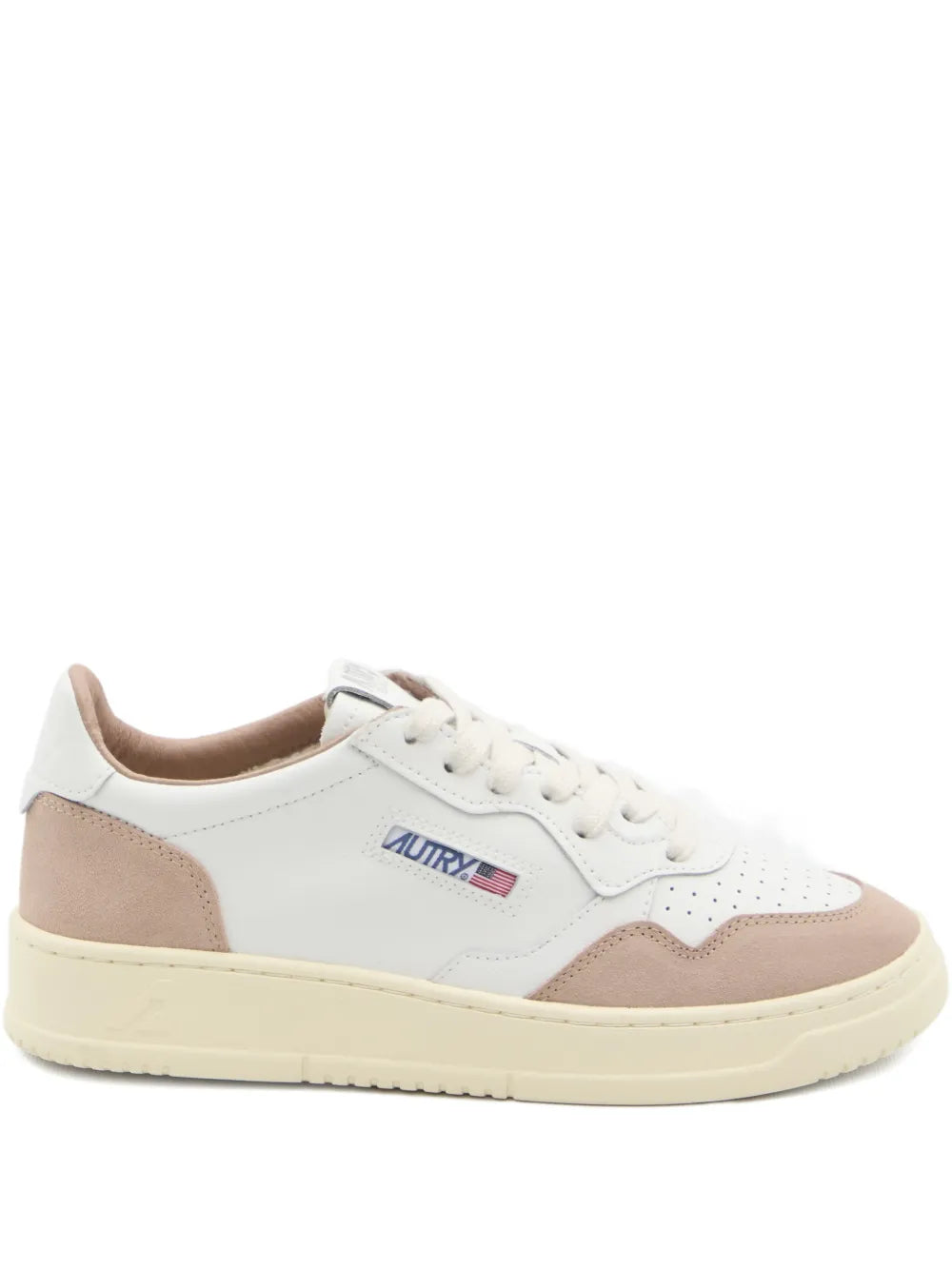 Autry Medalist Suede-Panel Low-Top
