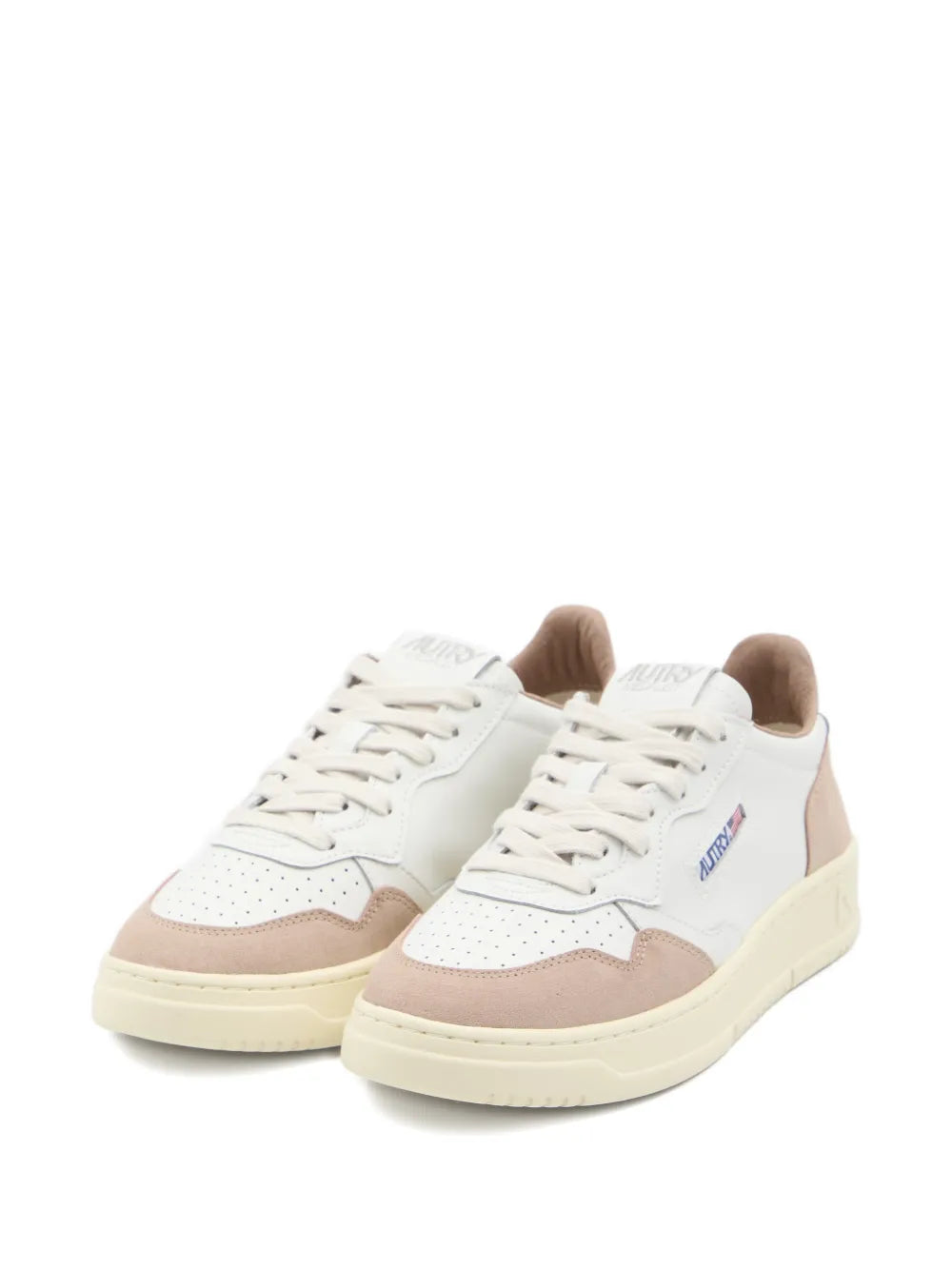 Autry Medalist Suede-Panel Low-Top