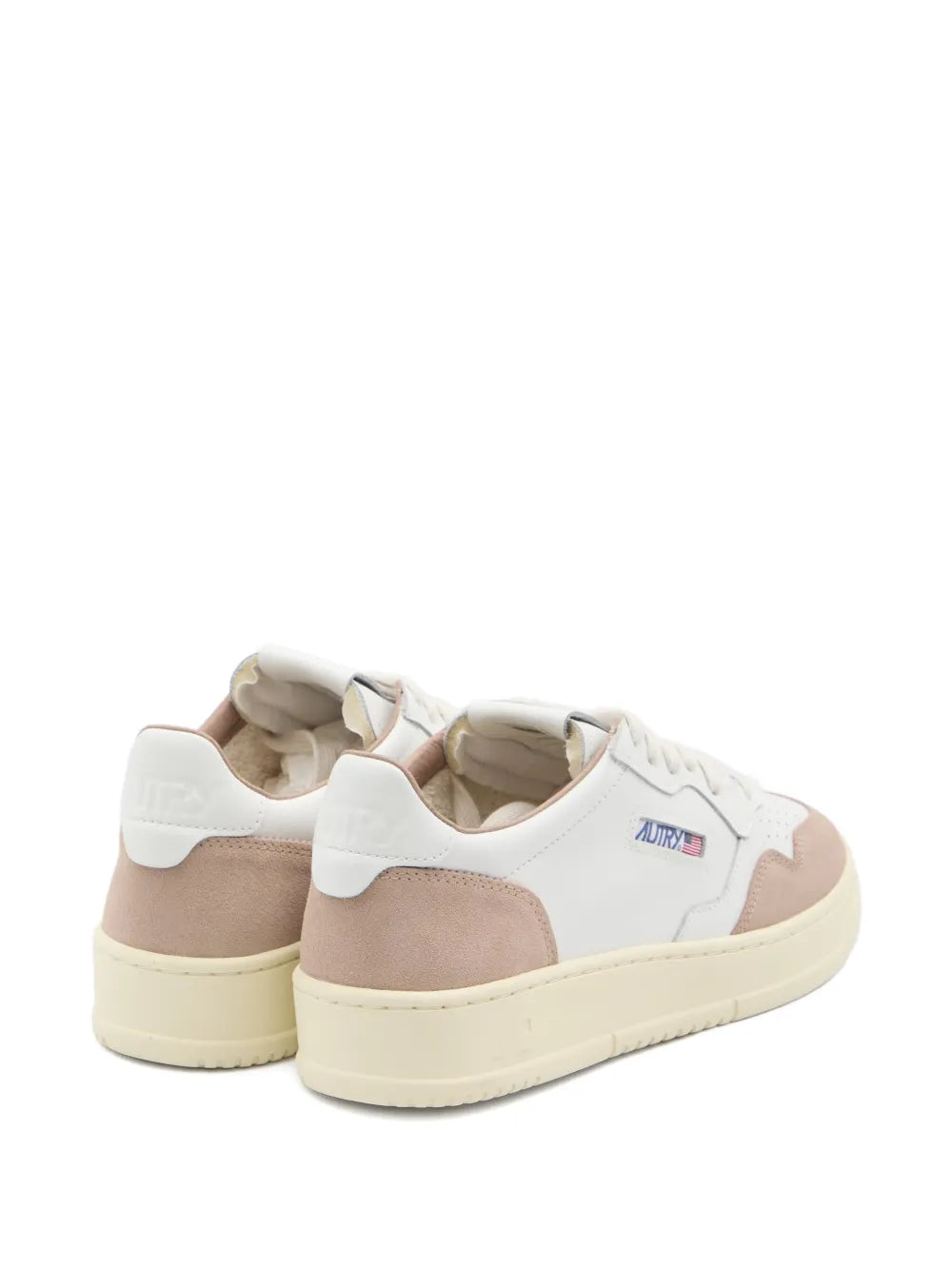 Autry Medalist Suede-Panel Low-Top