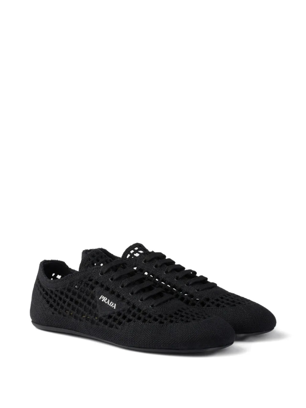 Prada Round-Toe Lace-Up