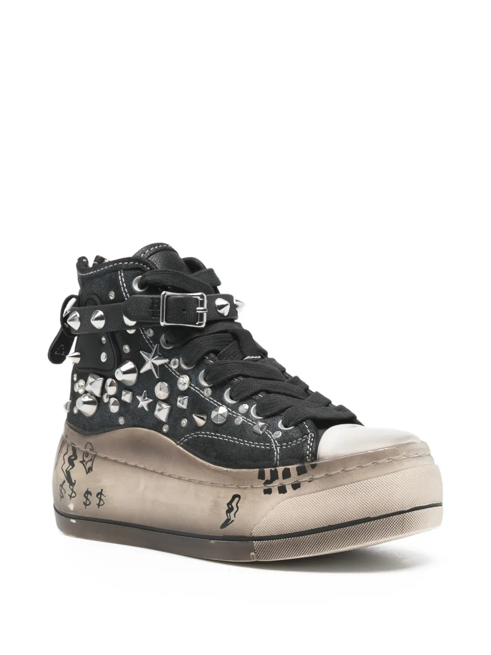R13 Stud-Embellished Flatform