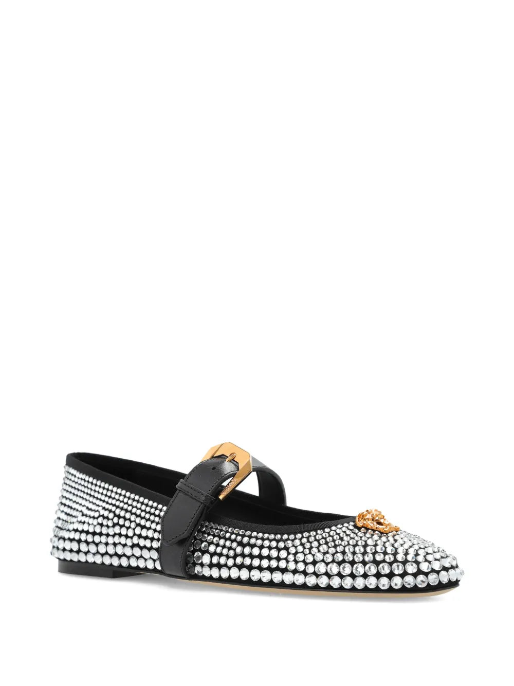 Versace La Medusa Studded Ballet Flats
