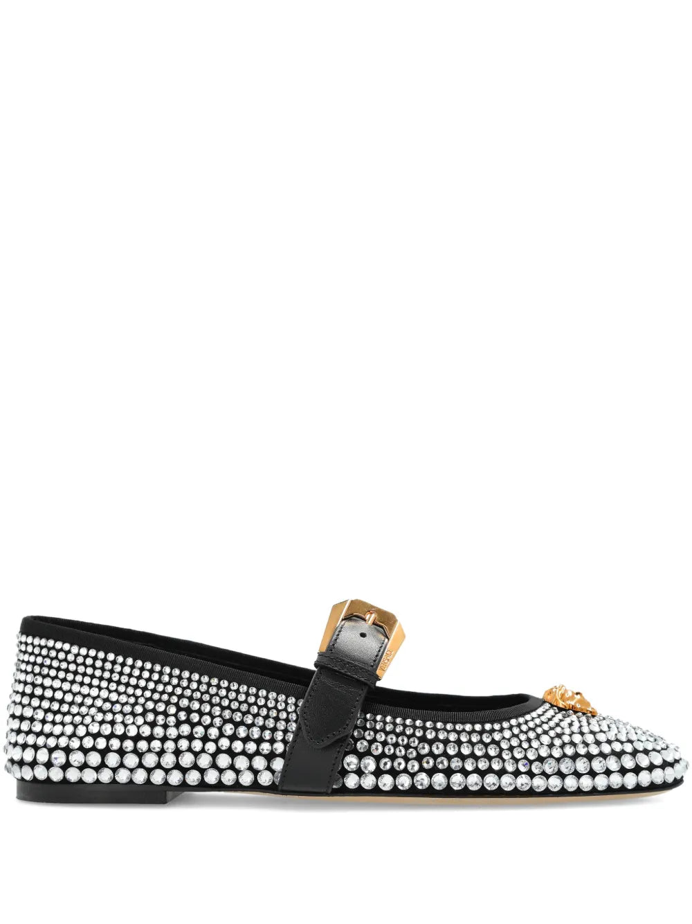 Versace La Medusa Studded Ballet Flats