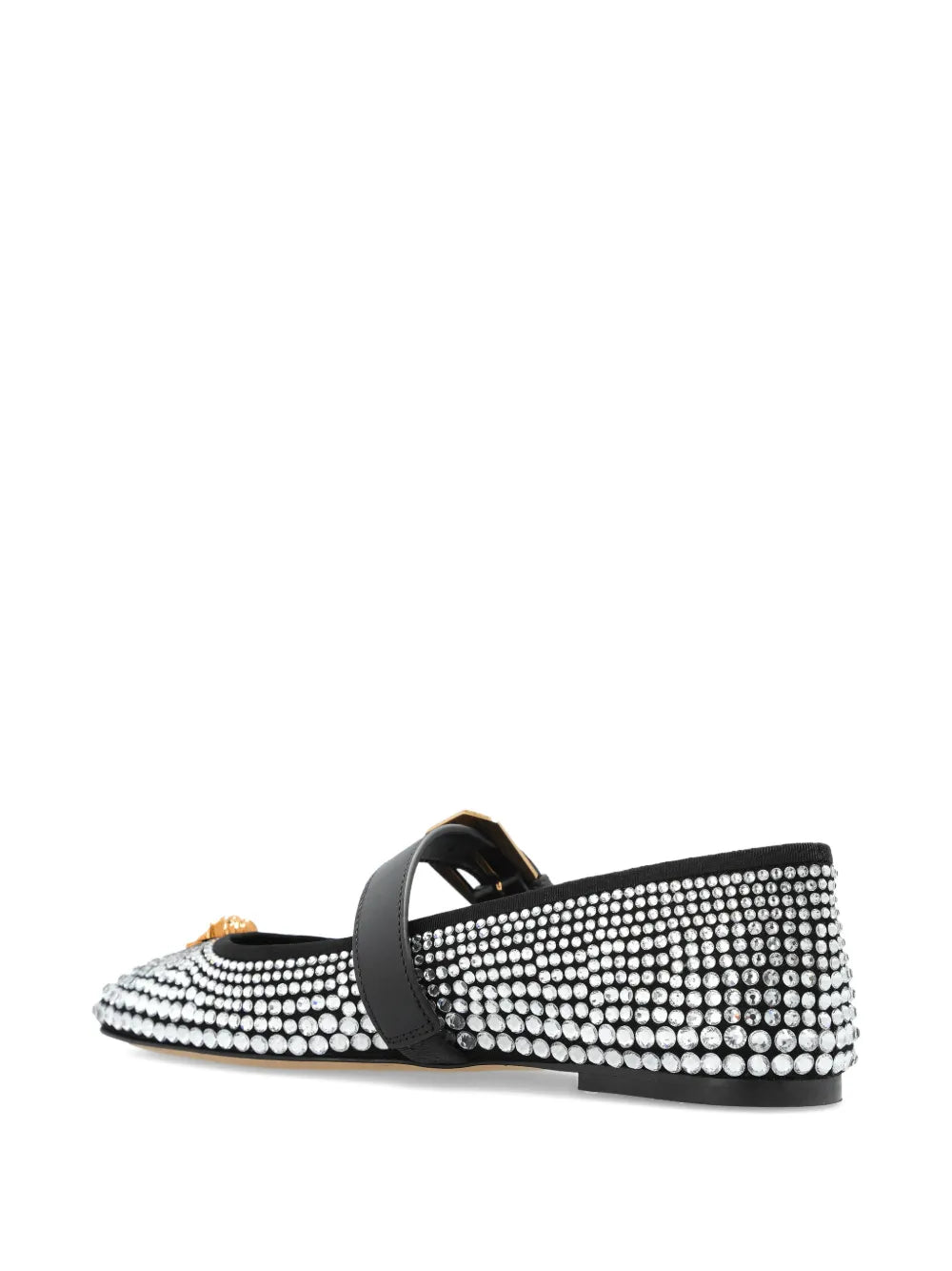 Versace La Medusa Studded Ballet Flats