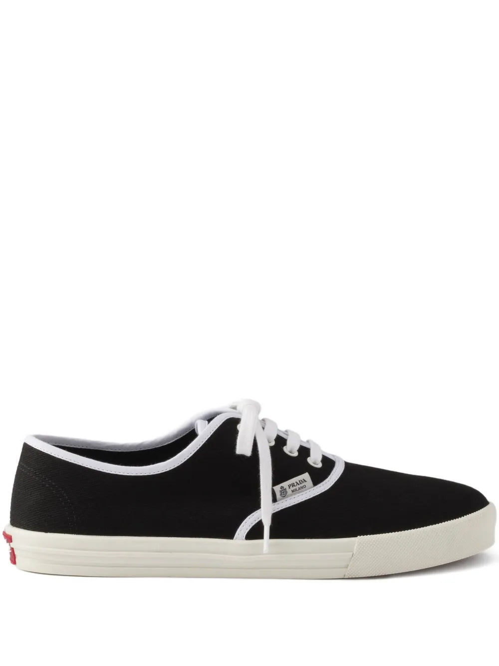 Prada Lace-Up Round-Toe