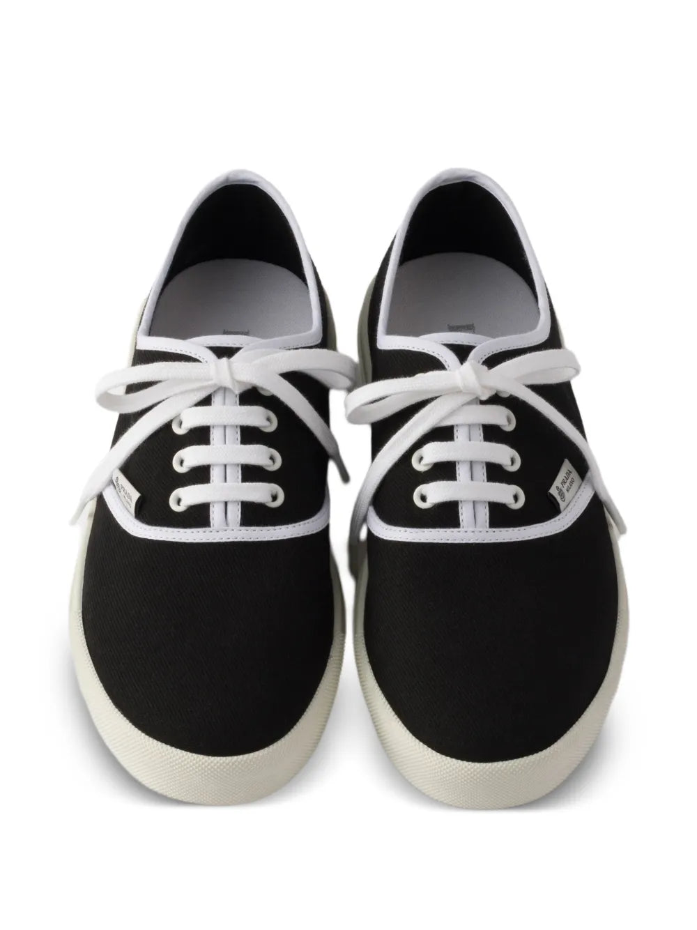 Prada Lace-Up Round-Toe