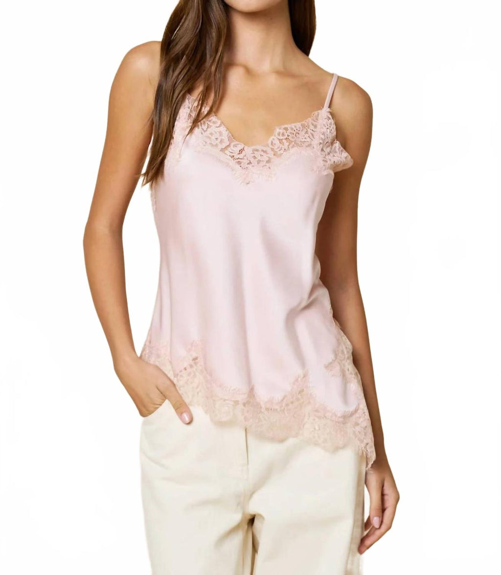 The Rosé Lace Cami In Pink