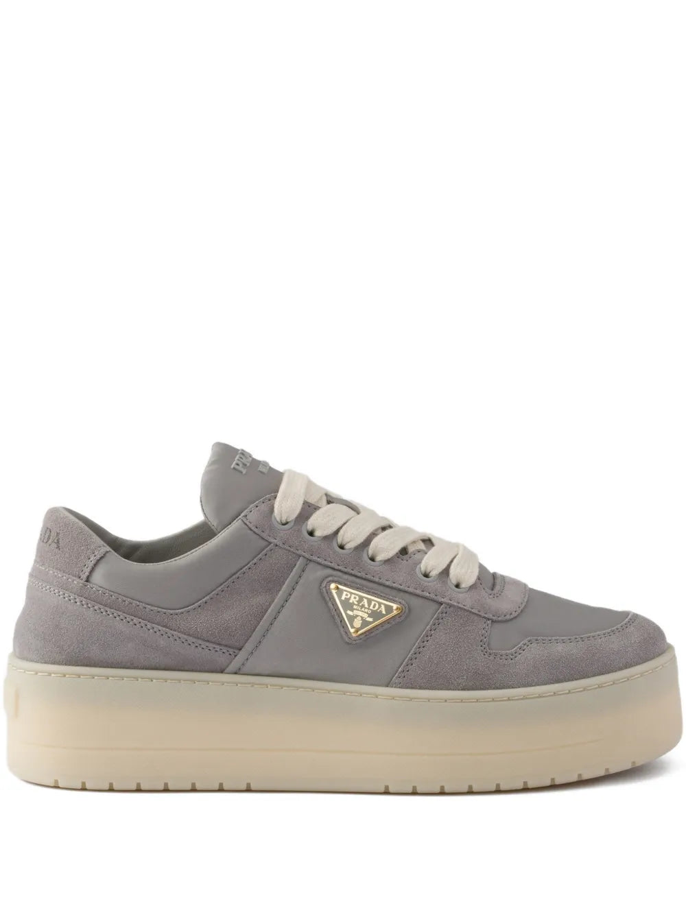 Prada Downtown Bold Suede Platform
