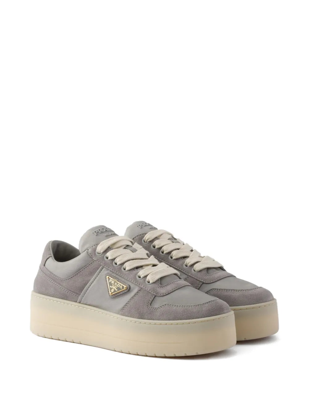 Prada Downtown Bold Suede Platform