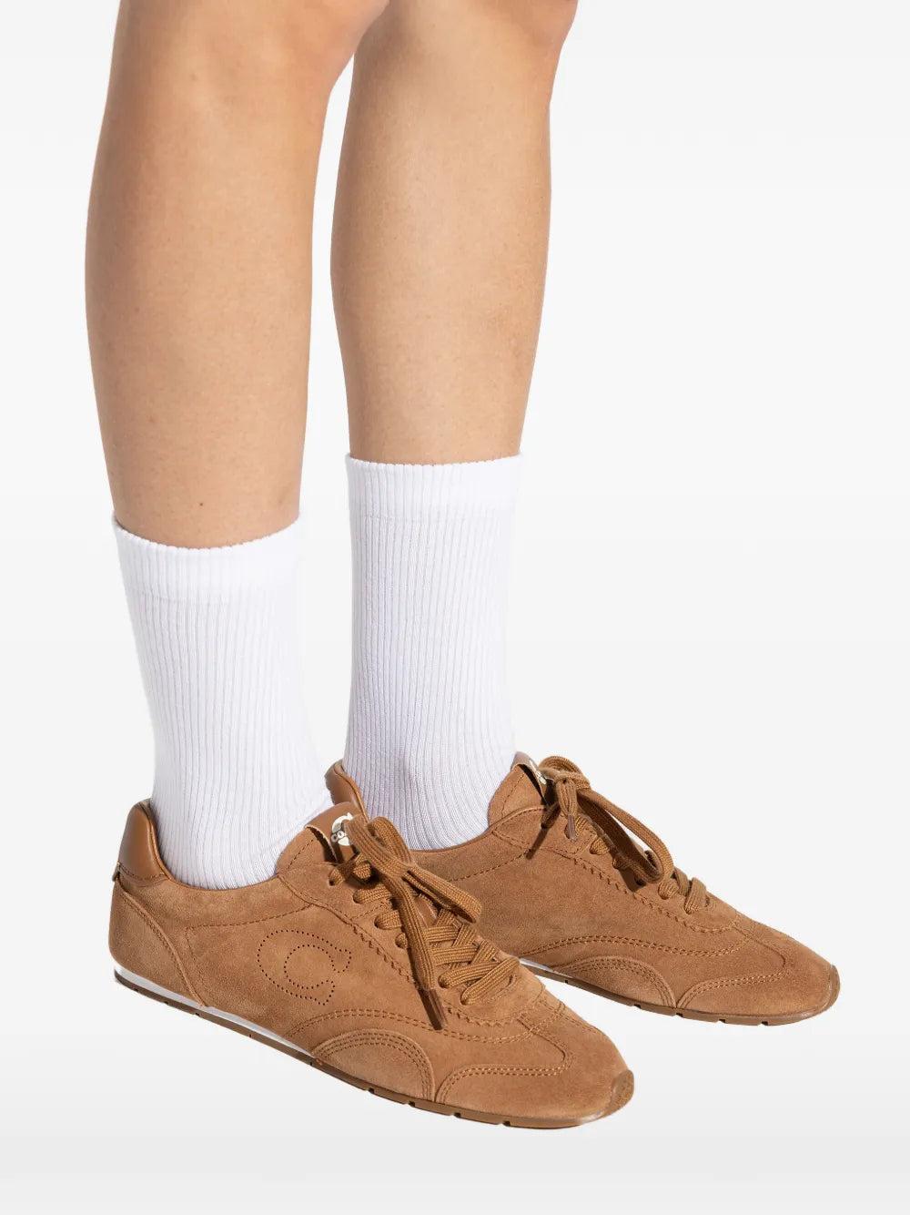 Coach Lace-Up Suede