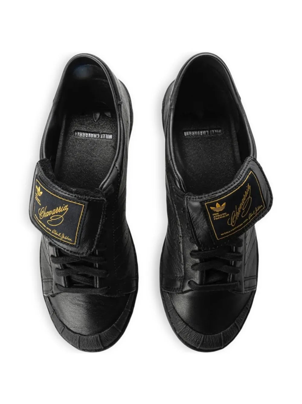 Willy Chavarria X adidas Kareem Double-Strap Leather Sneakers