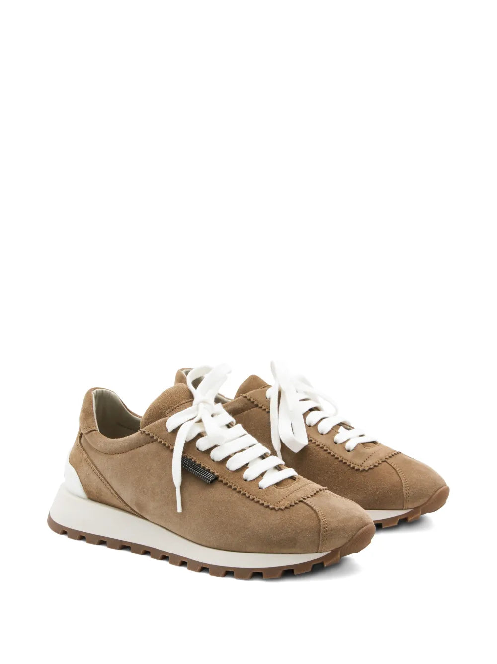 Brunello Cucinelli Beaded Lace-Up Trainers