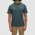 Astir Polo Shirt In Dark Forest Green Heather