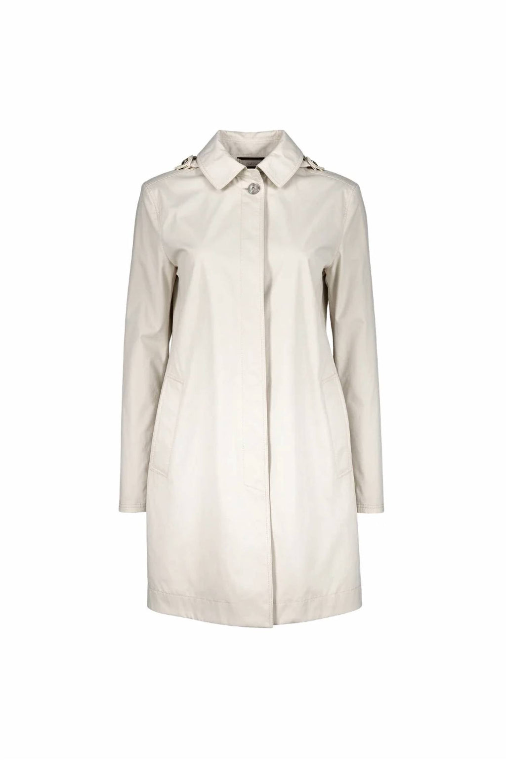 Women's Classic Pointed Collar Overcoat In Avorio