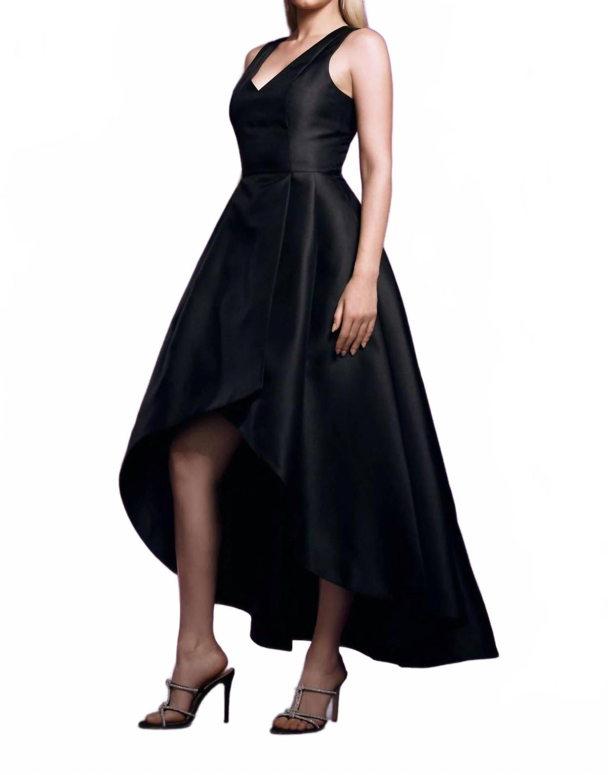 Sophisticated Wrap Convertible Dress In Black