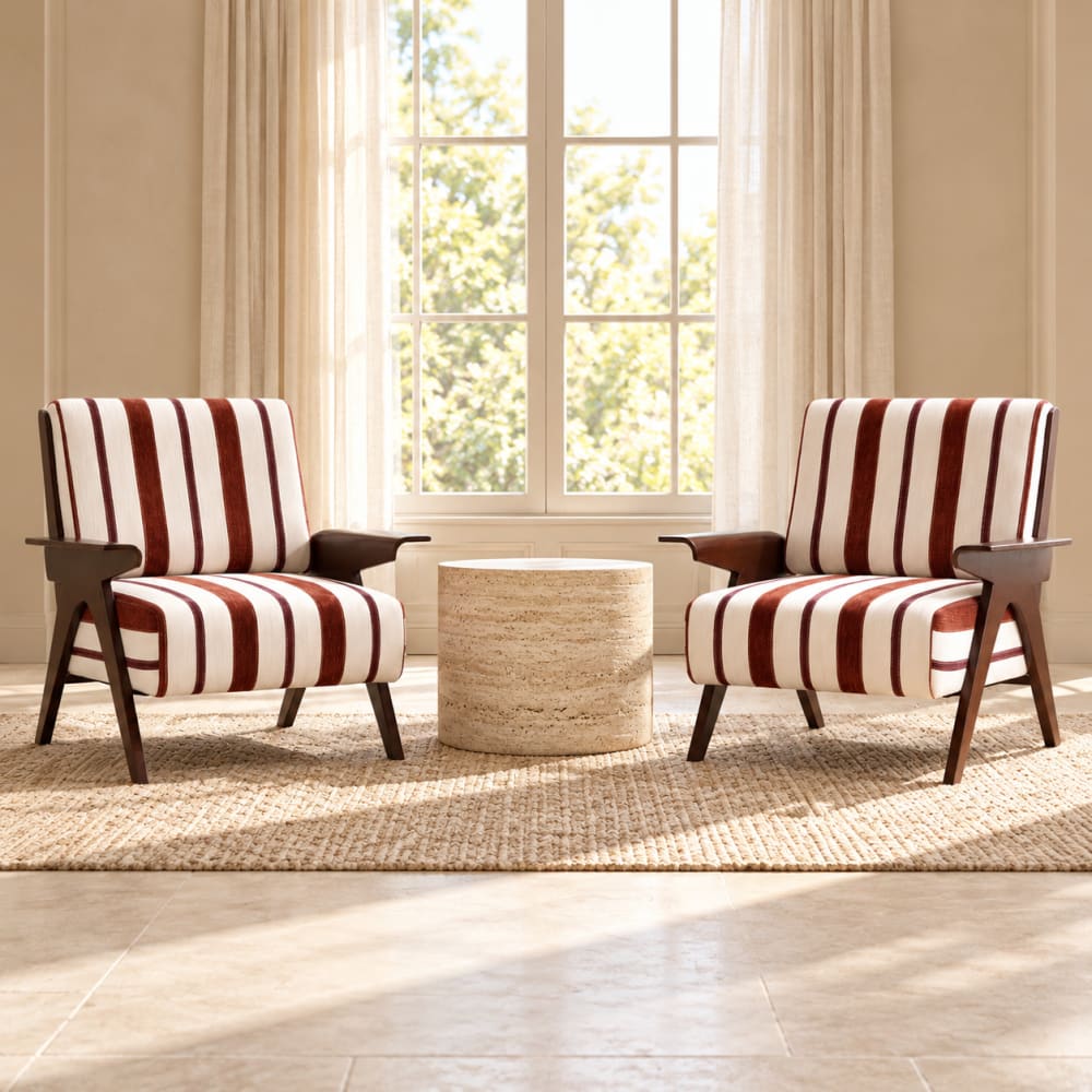 GOODSILO Casual Reading Armchair with Widened Armrests for Home