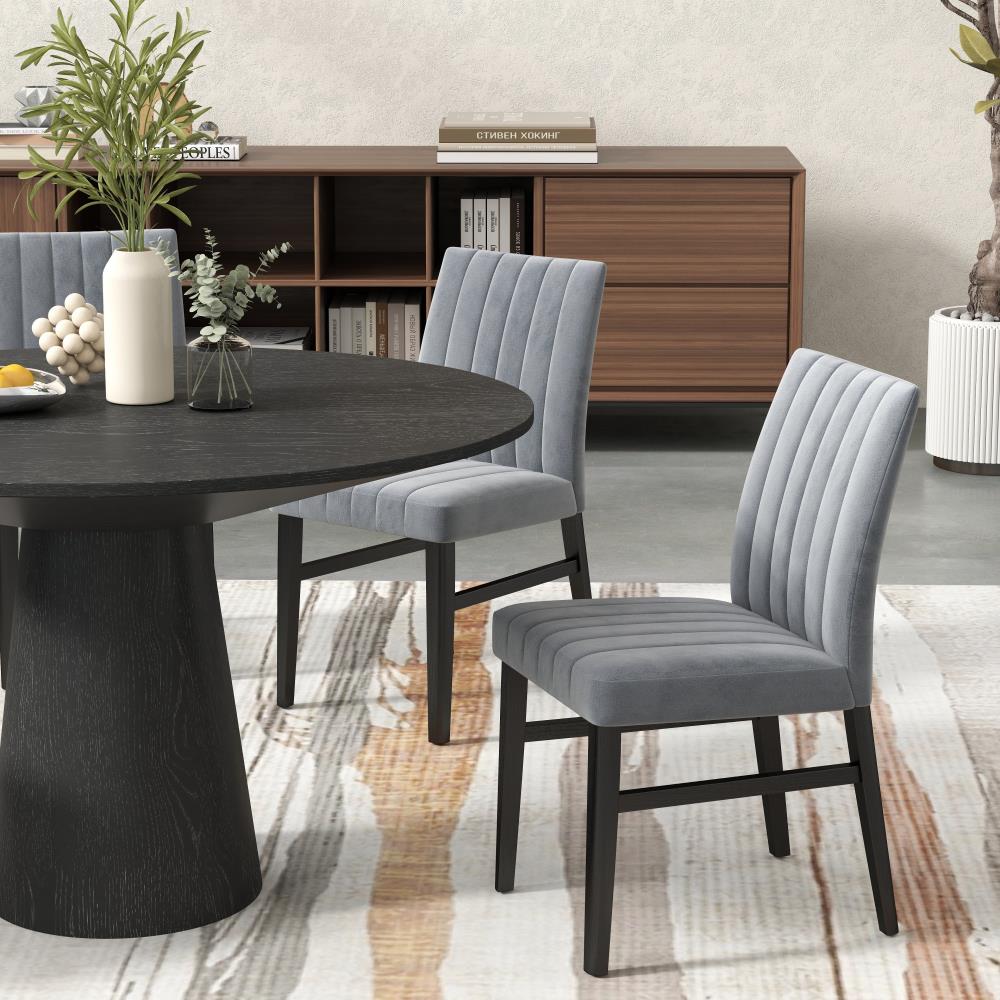 Contemporary Side Chairs with Padded Seating