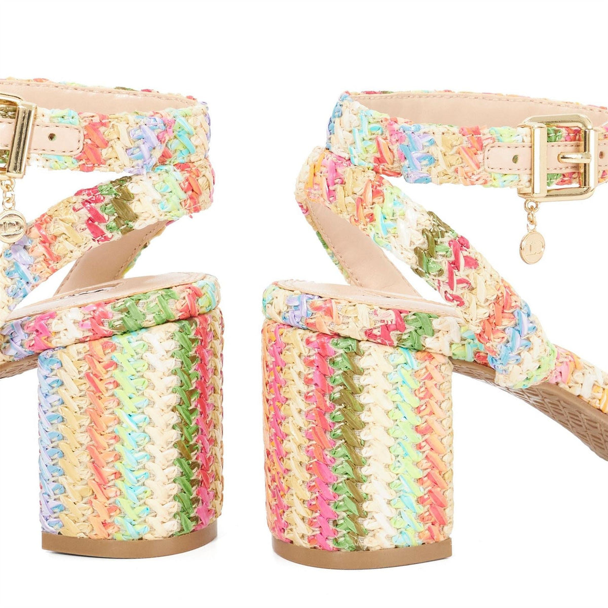 Dune Lo Memee High Heel Block Sandals