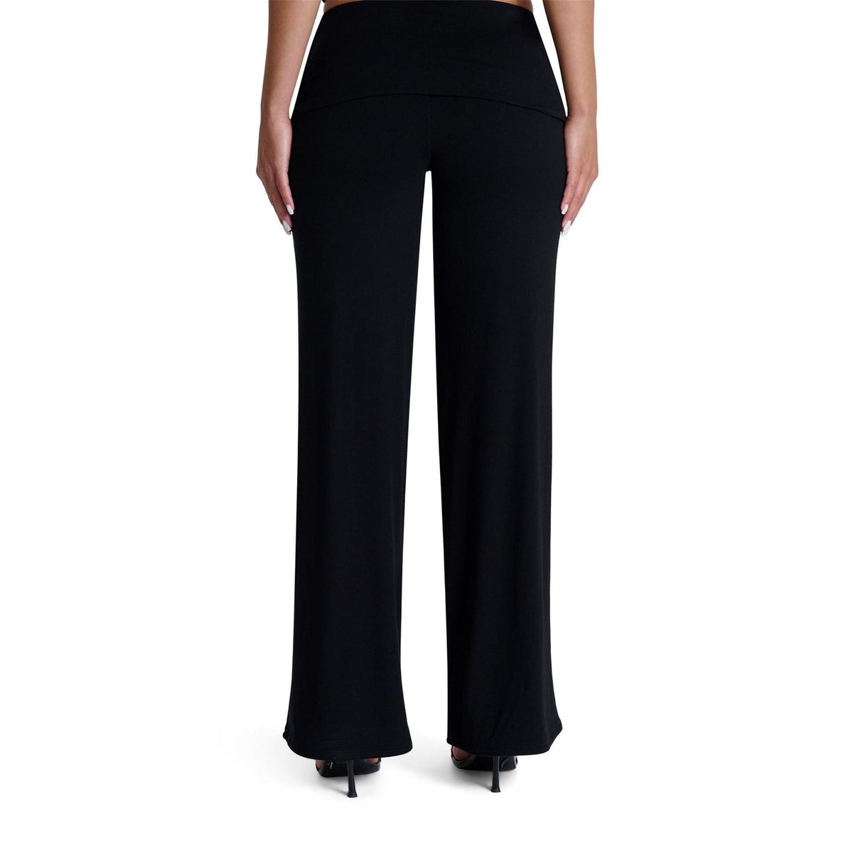 Naked Wardrobe Fold Over Wide Leg Pants