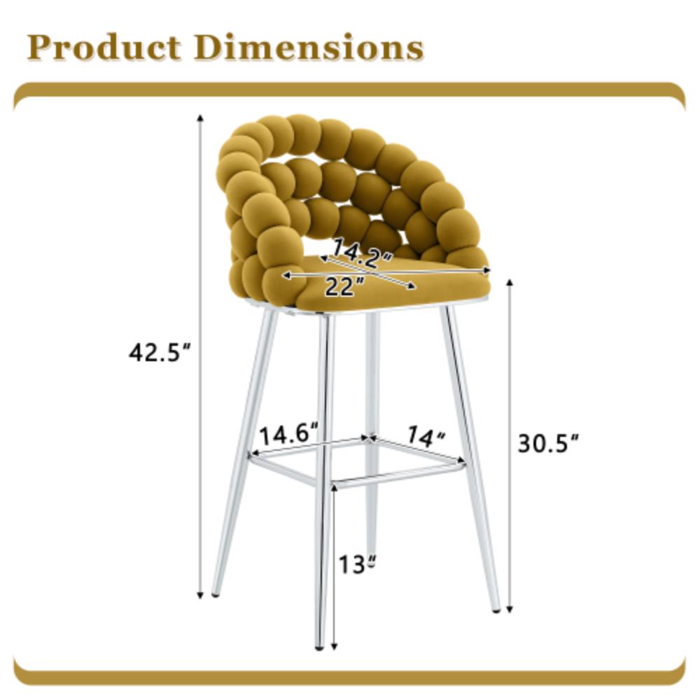 Contemporary Bubble Back Bar Chair Set