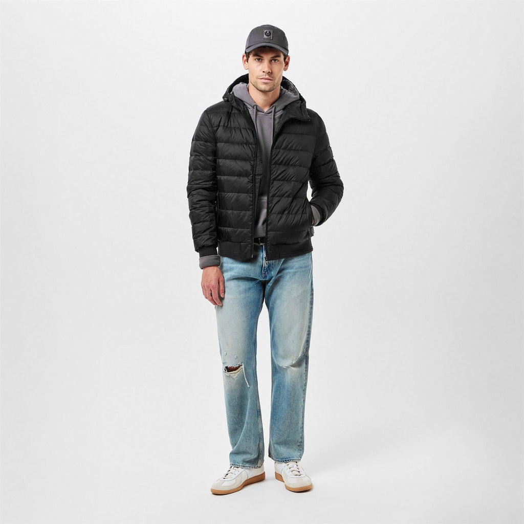 Belstaff Mens Waterproof Quilted Short Puffer Jacket