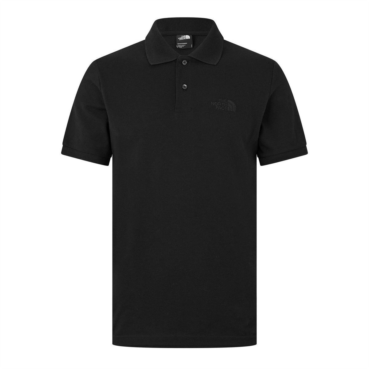 North Face Mens Essential Regular Polo Tnf Black Shirt