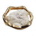 Women's Wavy Hinged Bangle Bracelet In Gold