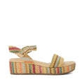 Dune Lo Lazer Open Toe Flat Slide Sandals