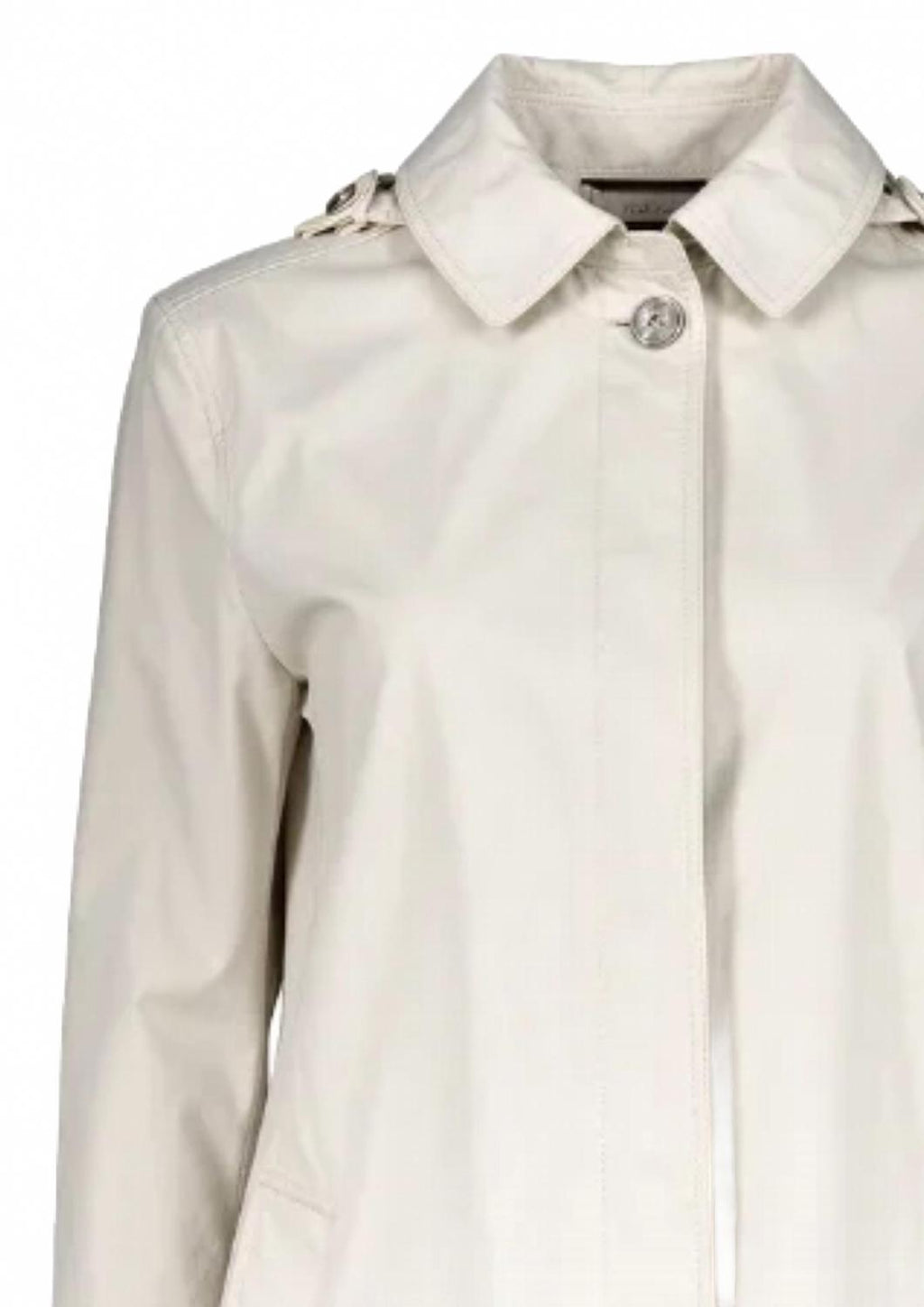Women's Classic Pointed Collar Overcoat In Avorio