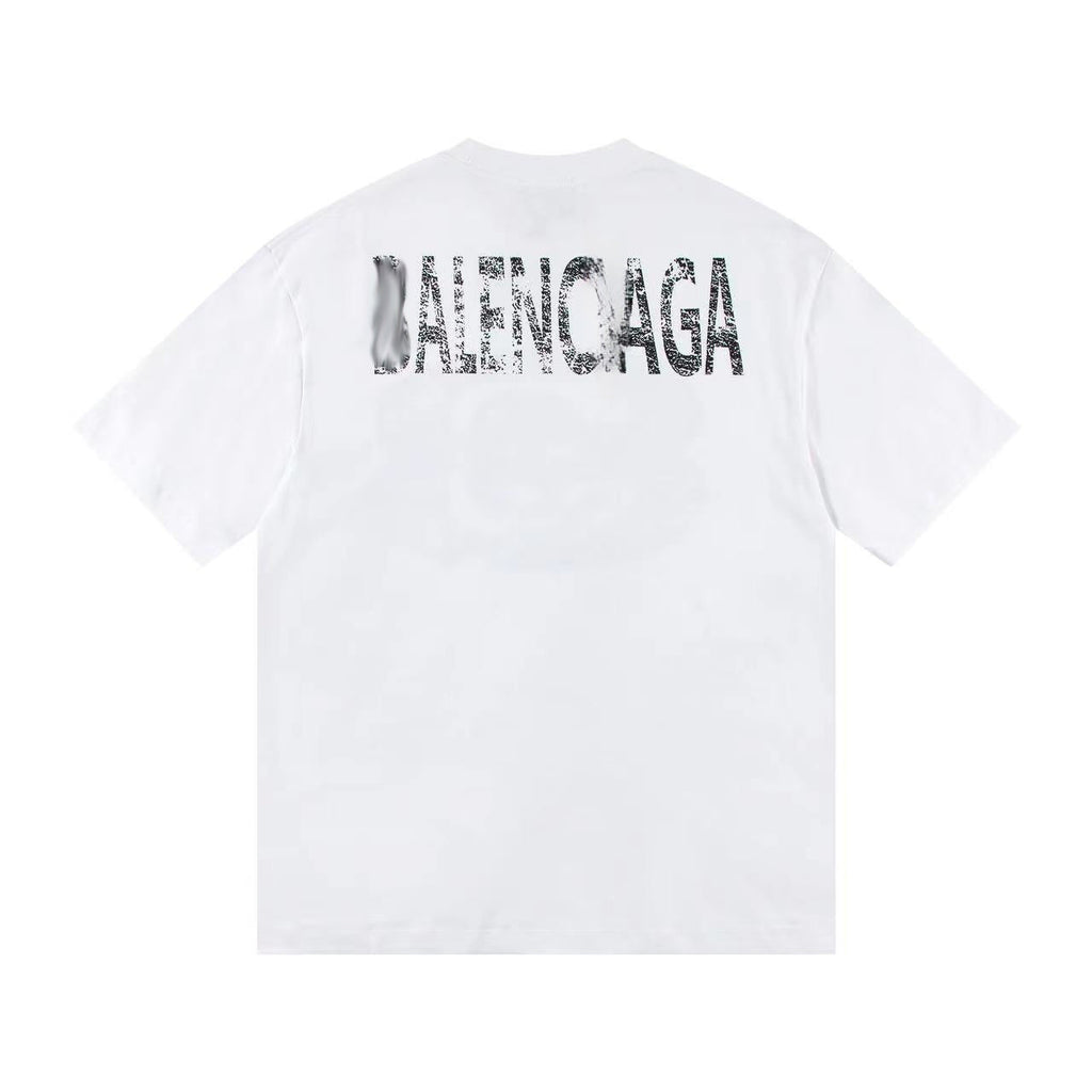Balenciaga Vintage Star Emblem T-Shirt in Black & White
