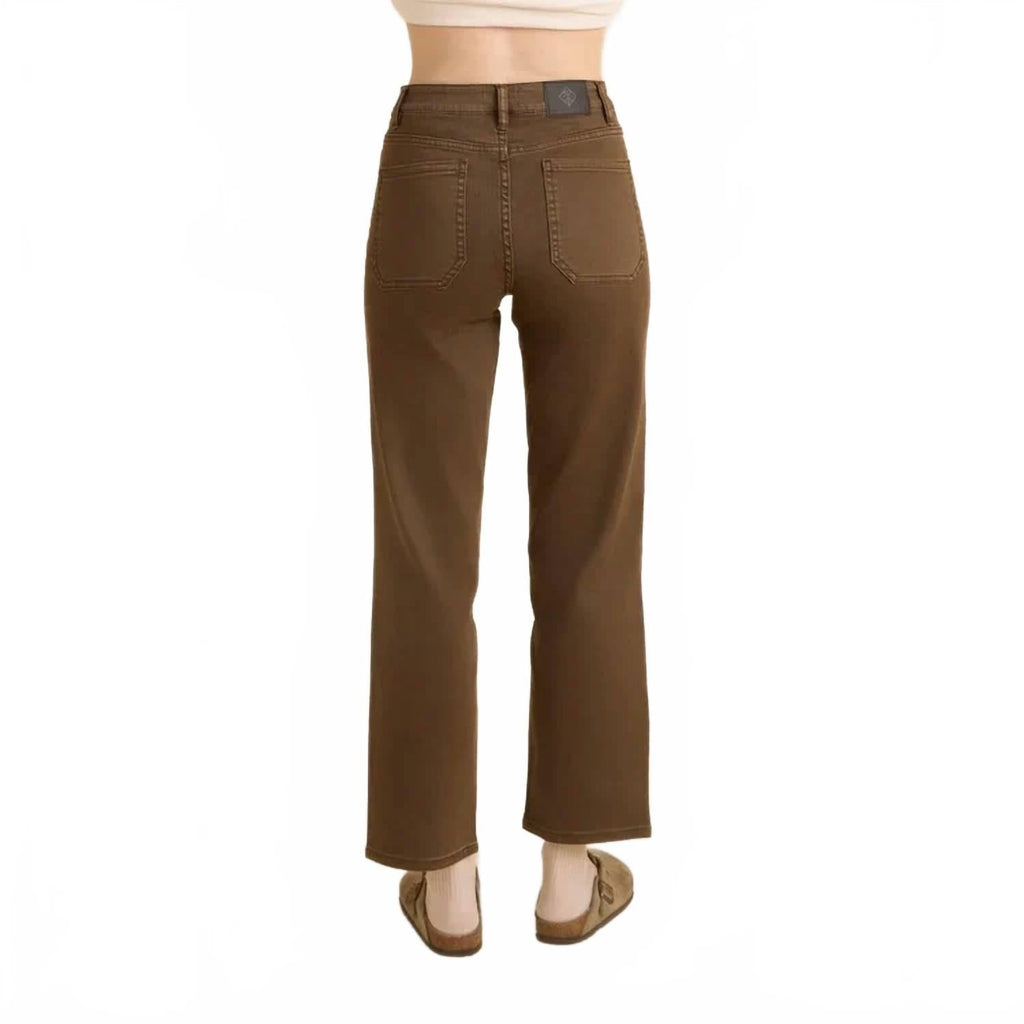 Hwy 395 Straight Leg Pant In Dark Brown