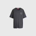 T-shirt in slub jersey with crack print