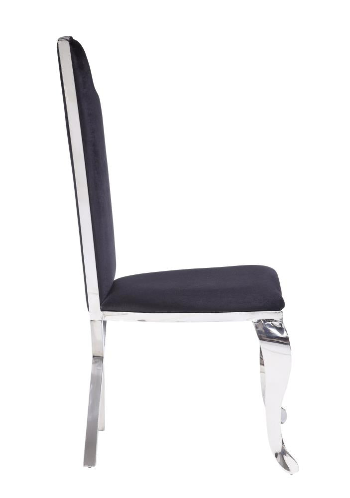 Armless Dining Chairs with Padded Seats and Backs