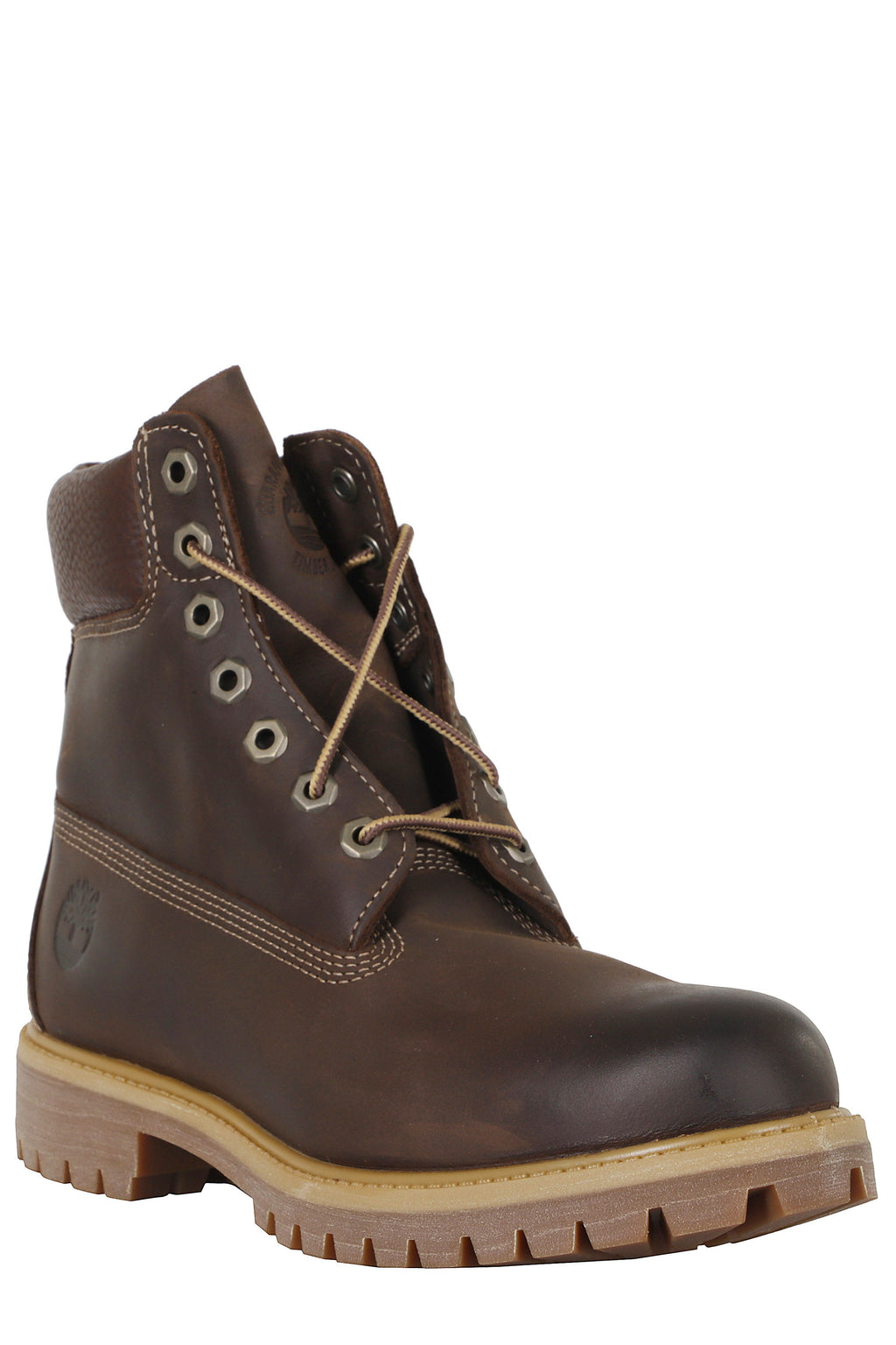 Brown Premium 6-Inch Waterproof Leather Lace-Up Boots