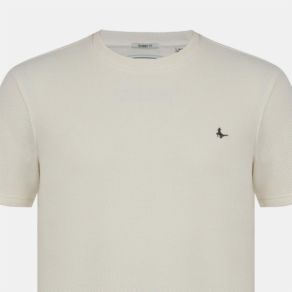 Jack Wills JW Bubble Texture Cotton Short Sleeve Crew Neck Oversized T Shirt
