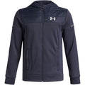 Under Armour Solid Patterned Hooded Full Zipper Ribbed Cuff Jacket