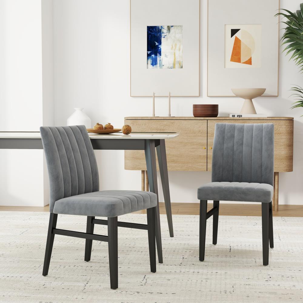 Contemporary Side Chairs with Padded Seating