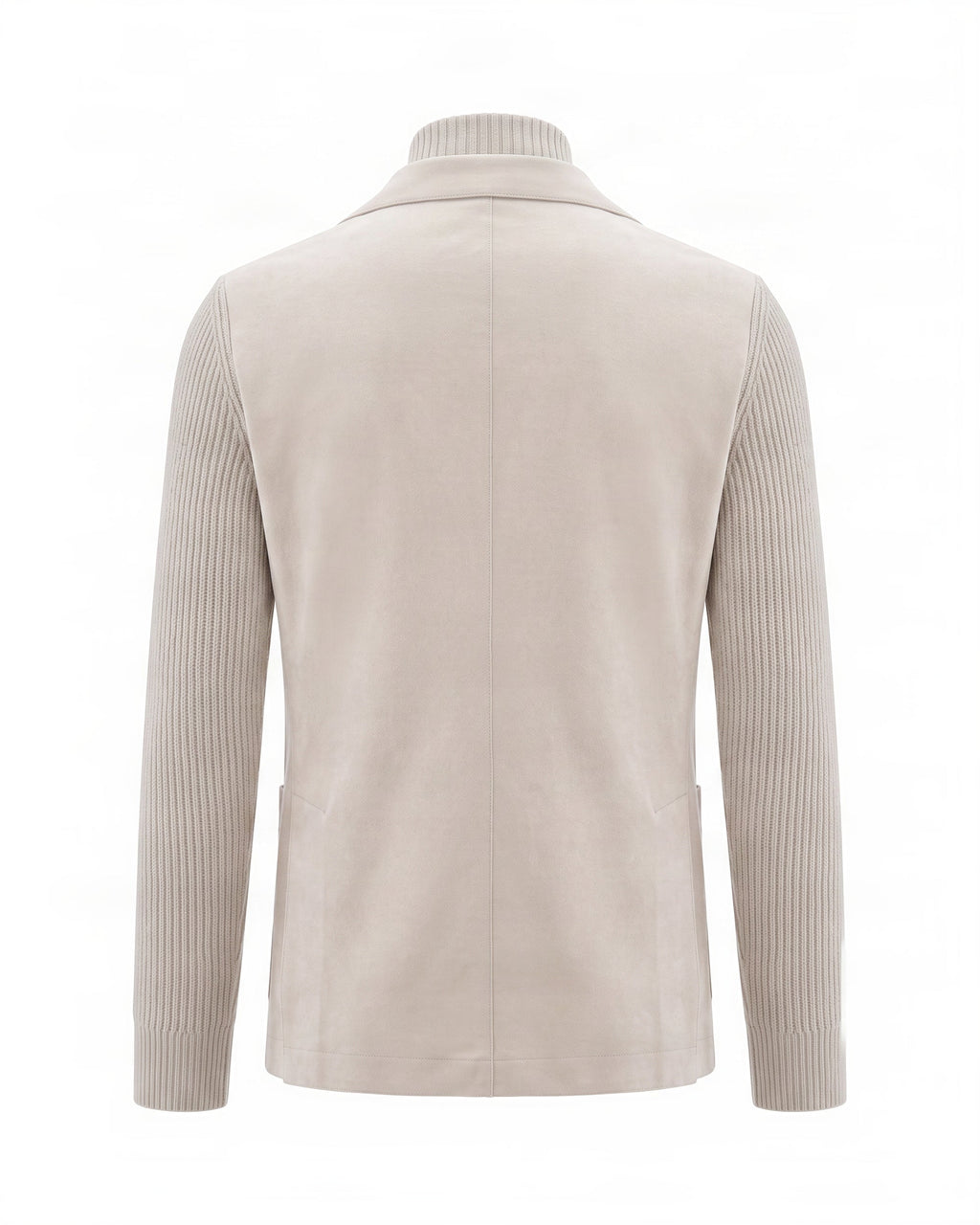 Blazer In Soft Sand Wool With Double-Button Closure