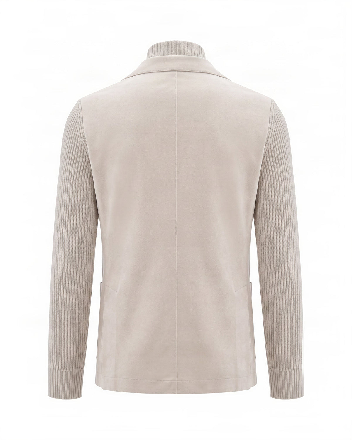 Blazer In Soft Sand Wool With Double-Button Closure