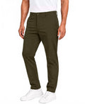 Men's 5-Pocket Ultra-Stretch Skinny Fit Chino Pants In Olive