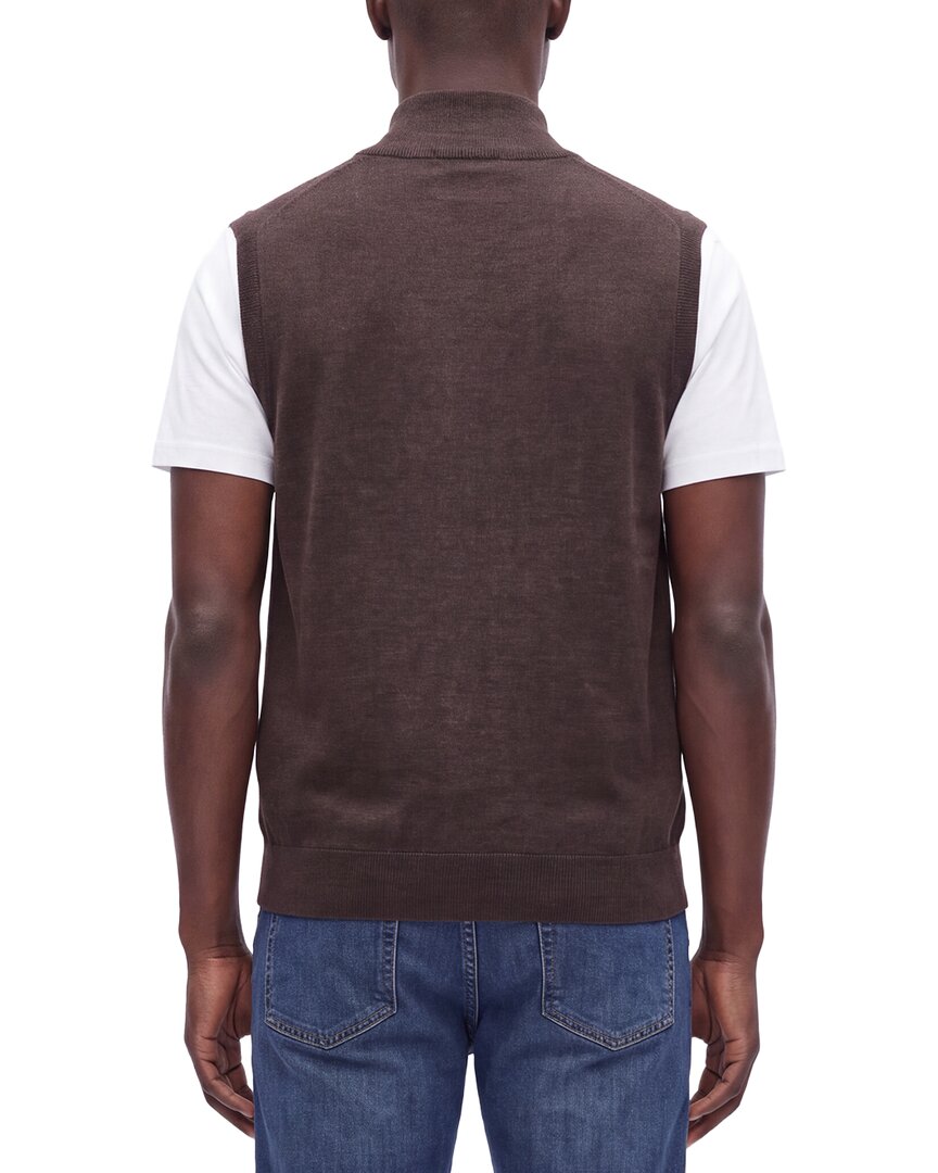 Raffi Merino Wool 1/4-Zip Mock Vest