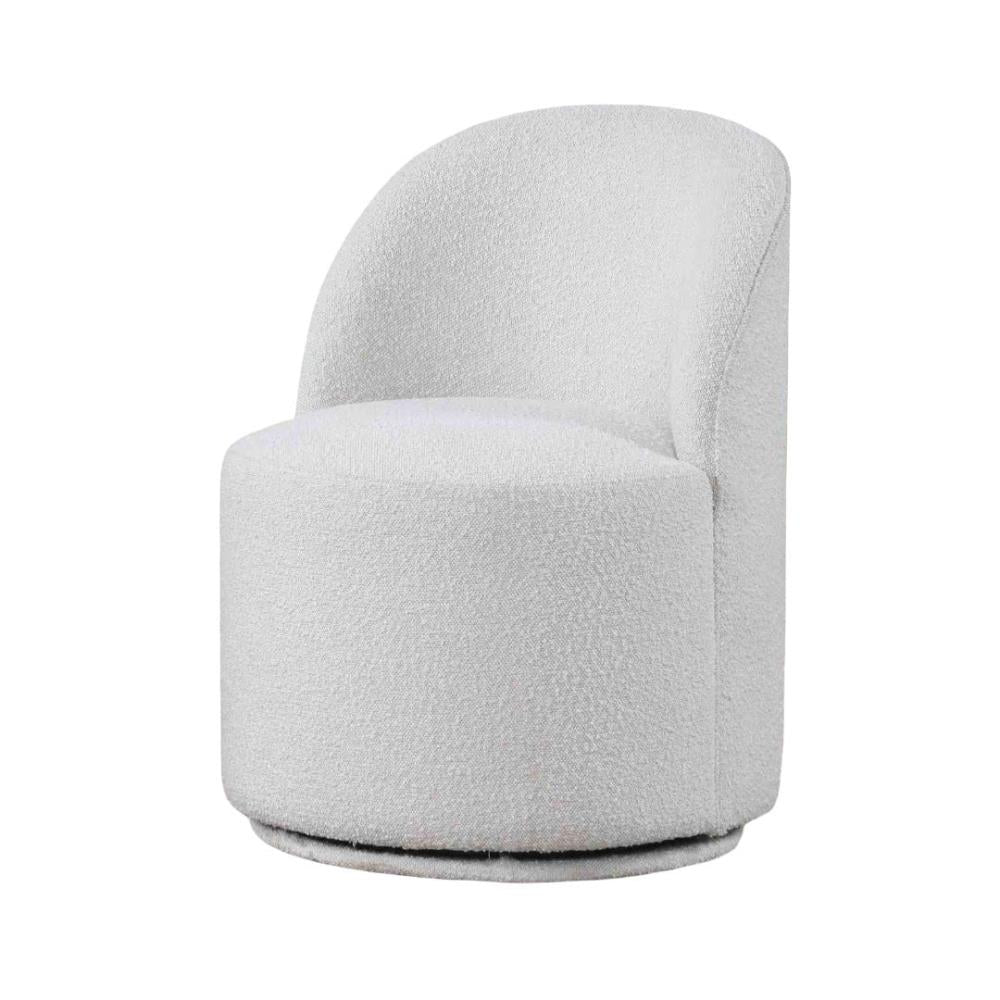 Contemporary Rotating Dining Chair with Upholstered Seating